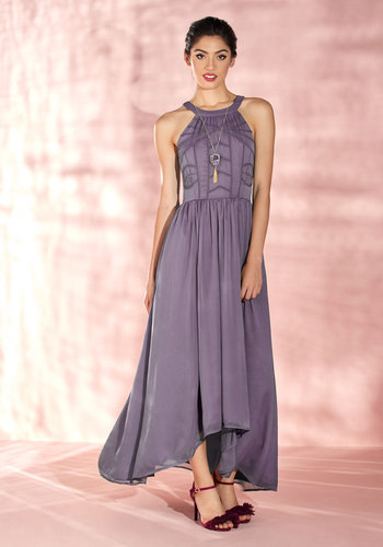 East End Apparels - Brave New Whirl Maxi Dress in Lavender