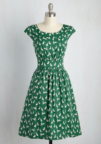 Emily and Fin LTD - Day After Day A-Line Dress in Rabbits