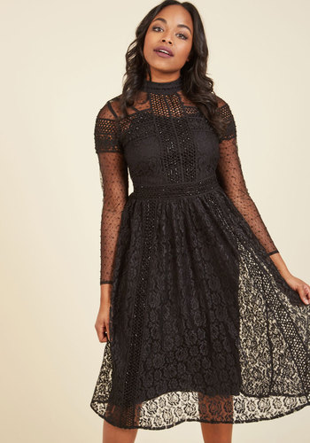 Mystery Meets Luxury Lace Dress by Frock and Fril