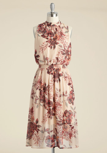 MARINE BLU - Sartorial Samba Floral Dress