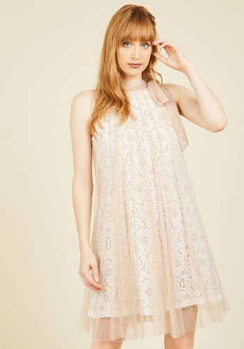 Time and Grace Lace Dress in Champagne by Ryu dba Aimind International