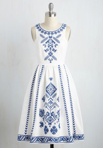 Salt & Pepper Clothing, Inc. - Cross-Stitch My Heart A-Line Dress