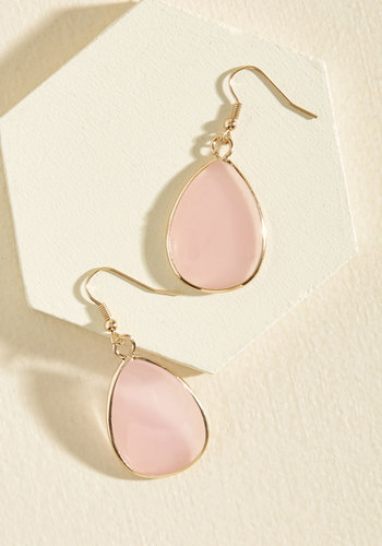 Ana Accessories Inc - 'Til You Droplet Earrings in Rosewater