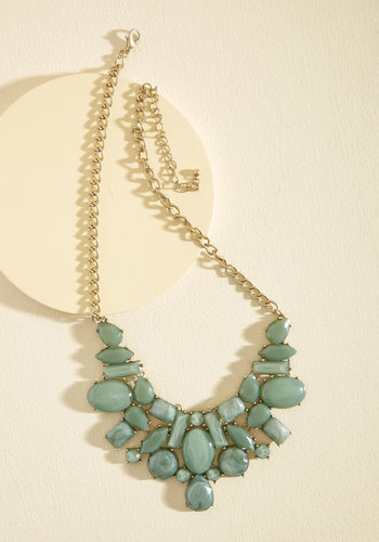 Ana Accessories Inc - Statement Your Business Necklace in Sage