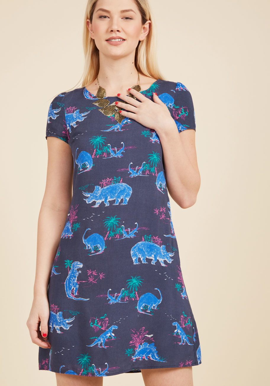  - A dinner invitation here, an afternoon of errands there - with your busy schedule, you call on this swing dress from our ModCloth namesake label to get you going