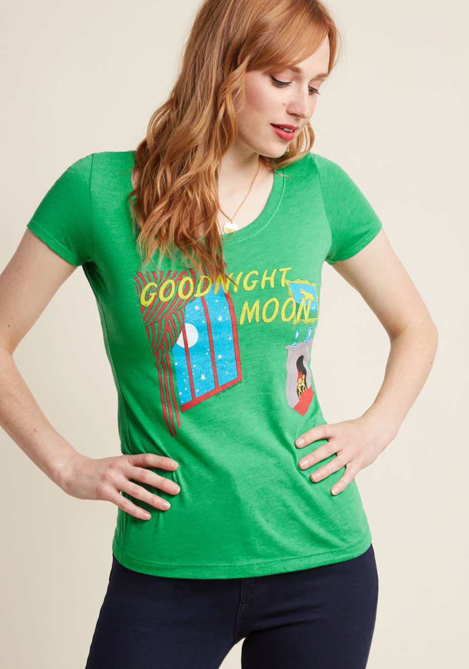  - Bring your playful love of literature and adventure to your wardrobe with this grey tee from Out of Print! Crafted from a cotton blend for a comfy fit, this scoop-neck tee features the cover of Maurice Sendak's Where the Wild Things Are.