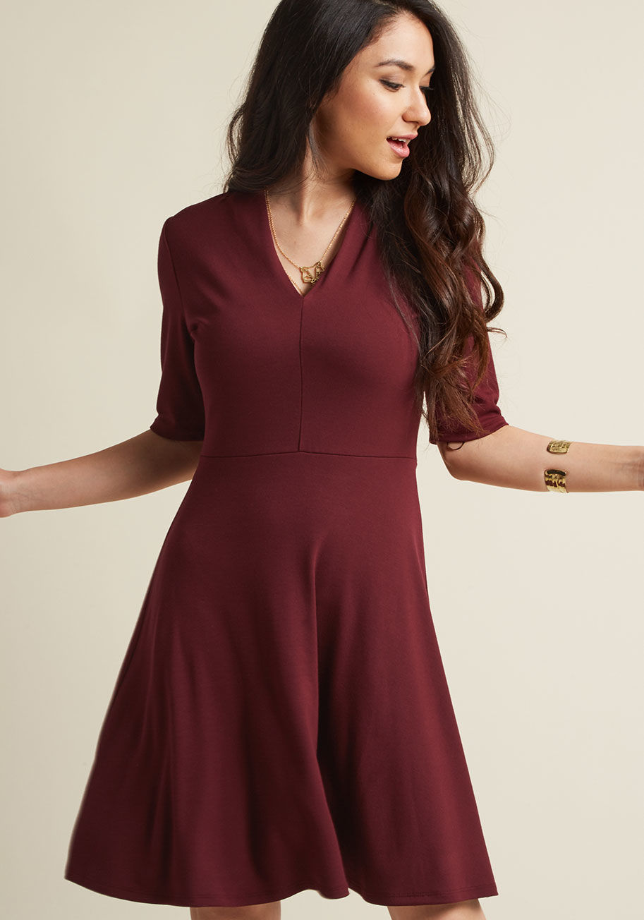  - Inspired by this navy dress, you visit unexpected destinations