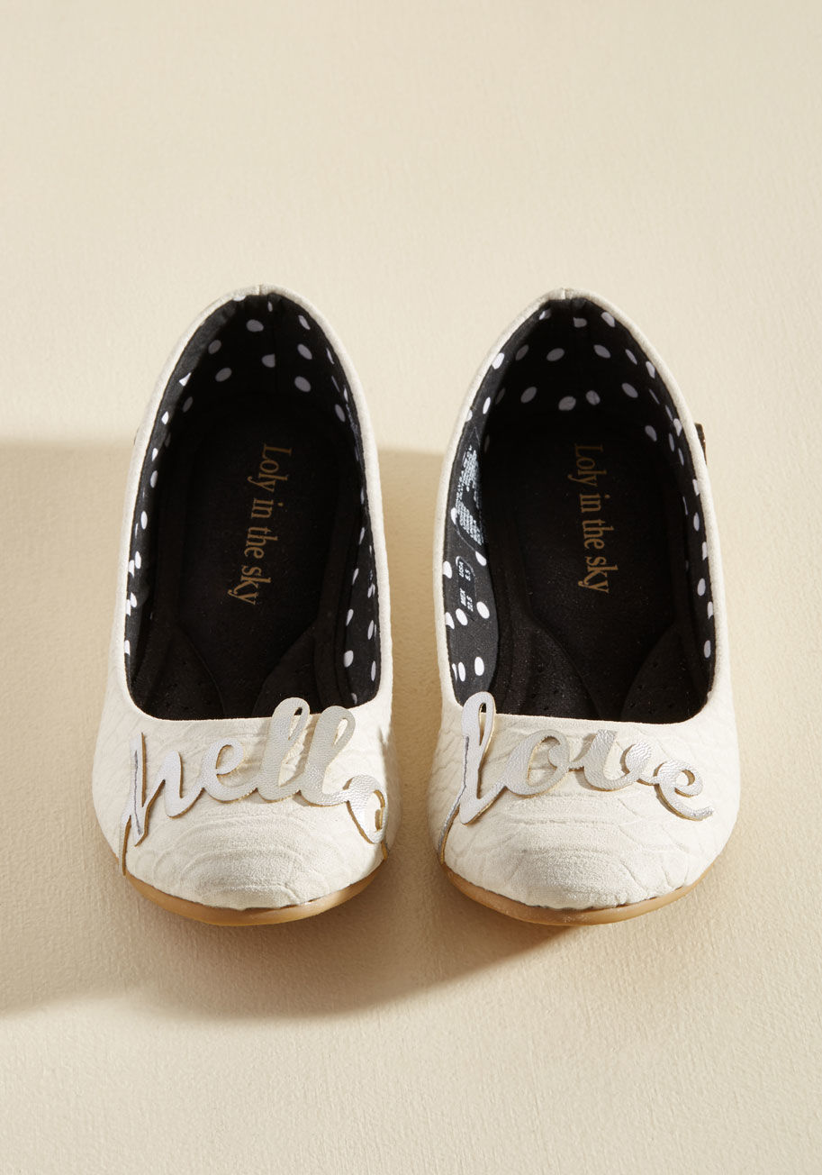  - Wear these darling white flats by Loly