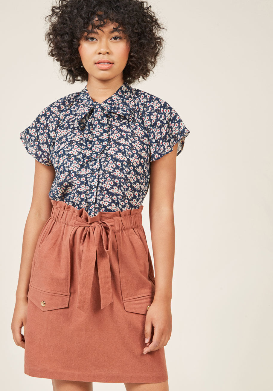  - When this navy blouse from our ModCloth namesake label stars