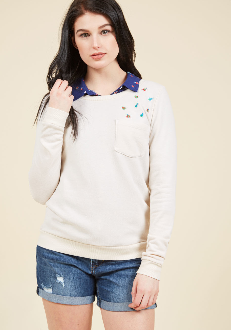  - With this ivory pullover from our ModCloth namesake label, your professional passion shines - even