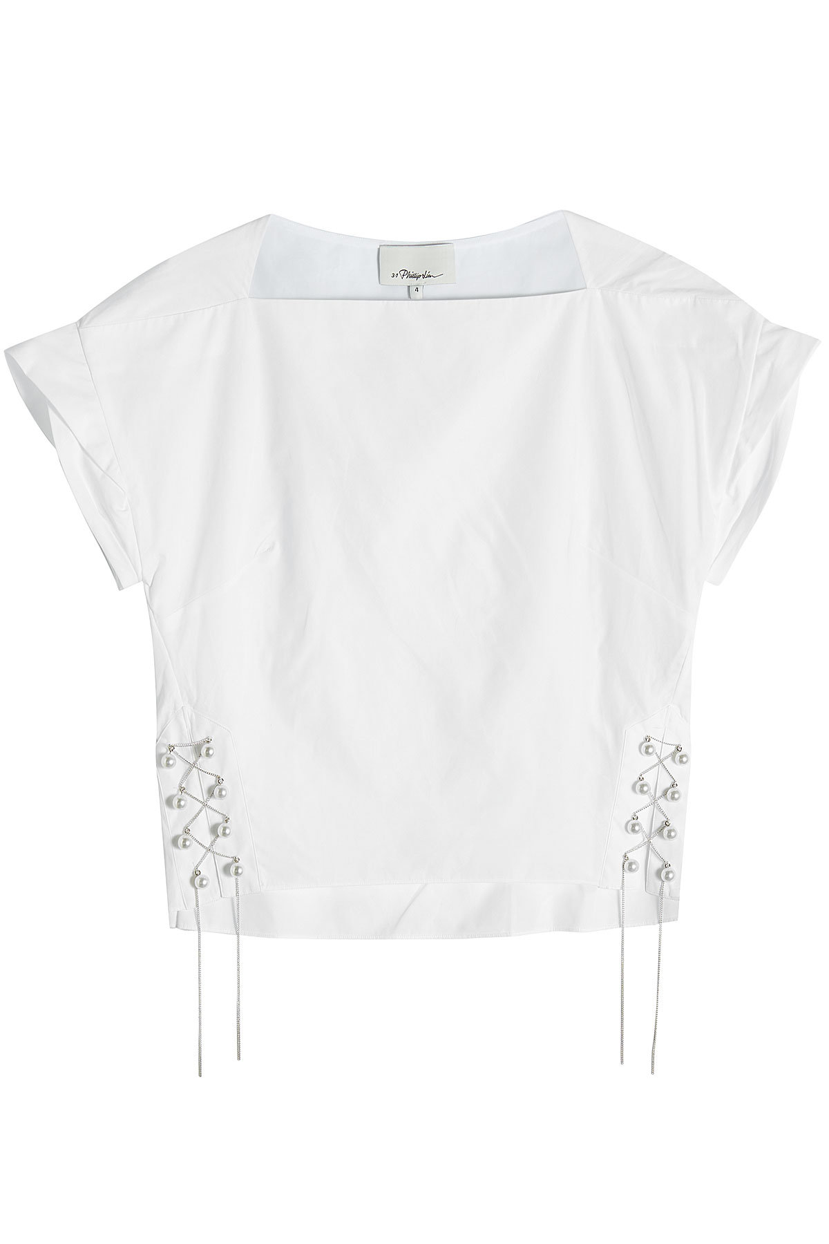 3.1 Phillip Lim - Cotton Top with Lace-Up Sides