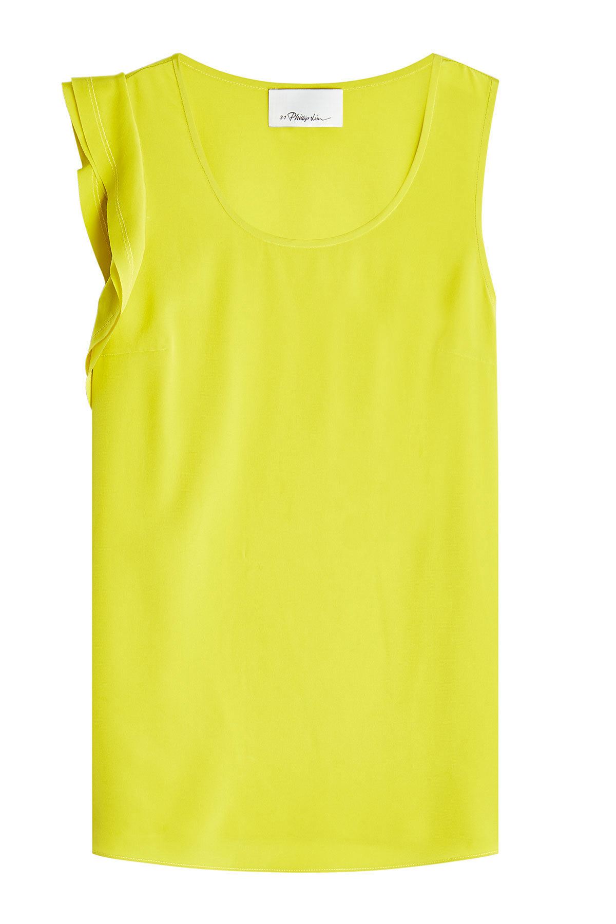 3.1 Phillip Lim - Silk Tank Top with Flutter Detail