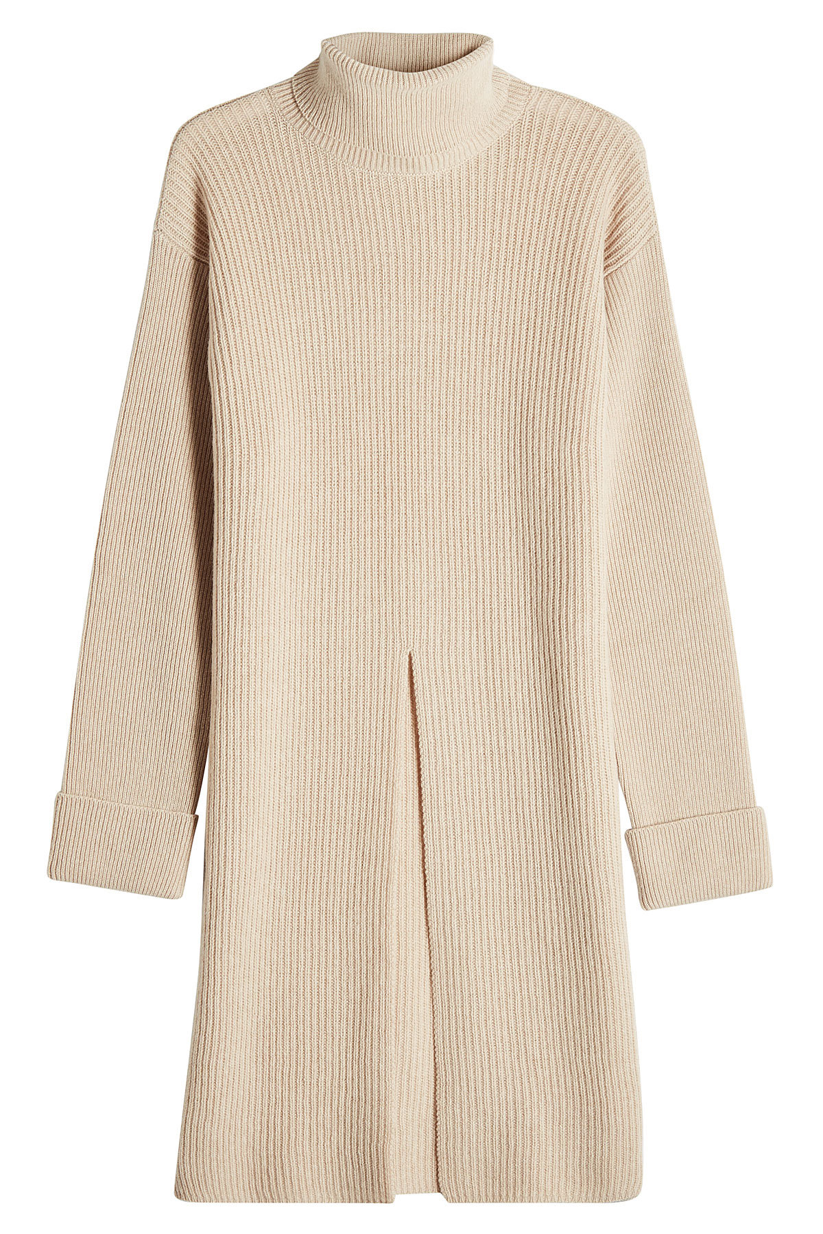 Agnona - Ribbed Turtleneck with Slit