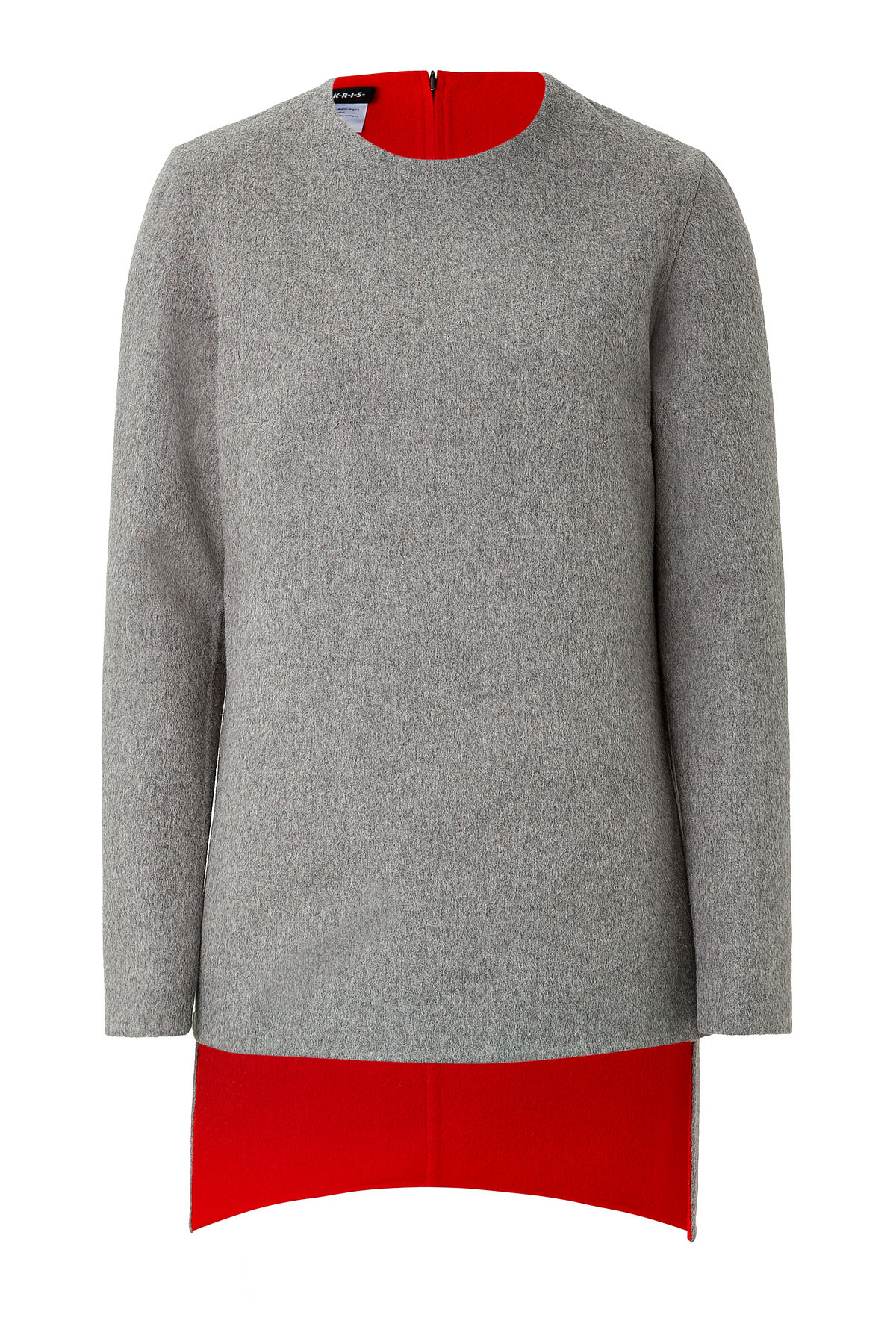 Angora-Wool Layered Asymmetric Top by Akris