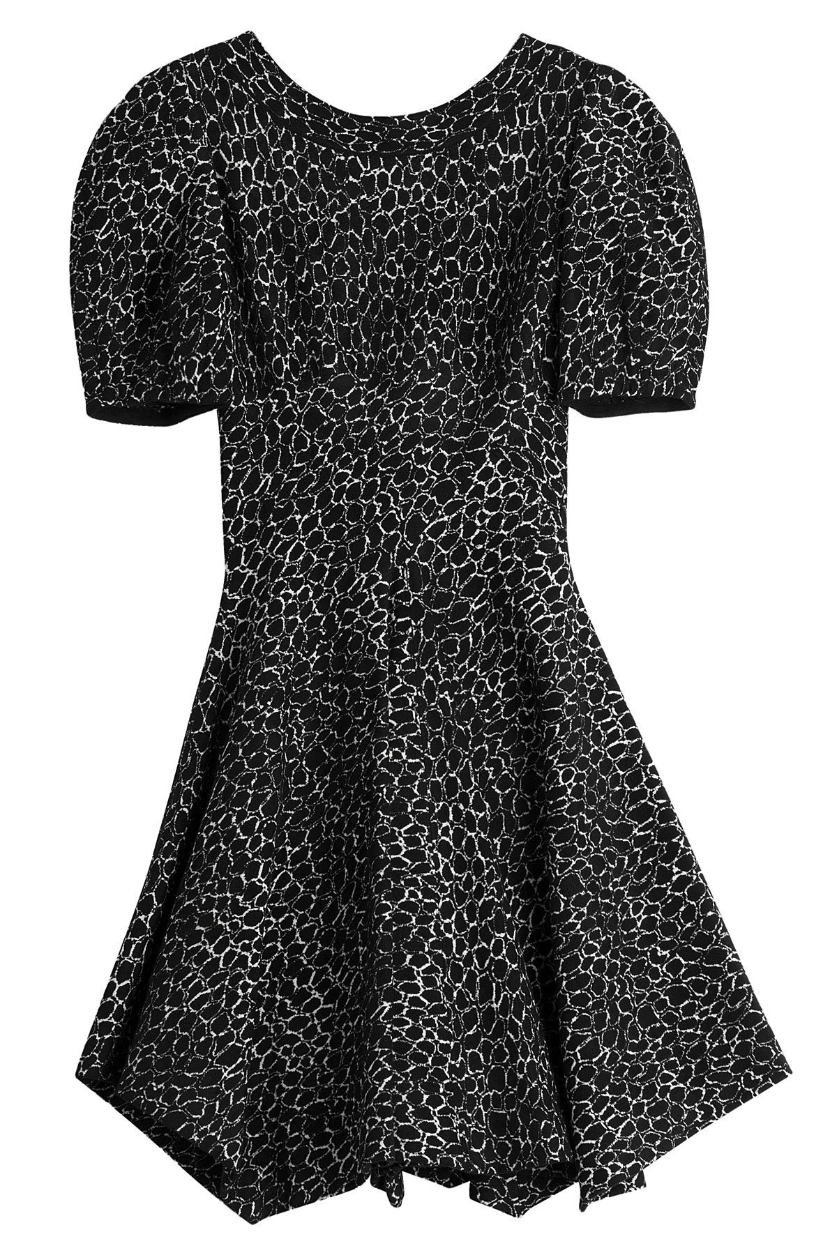 Alaia - Animal Print Dress with Wool