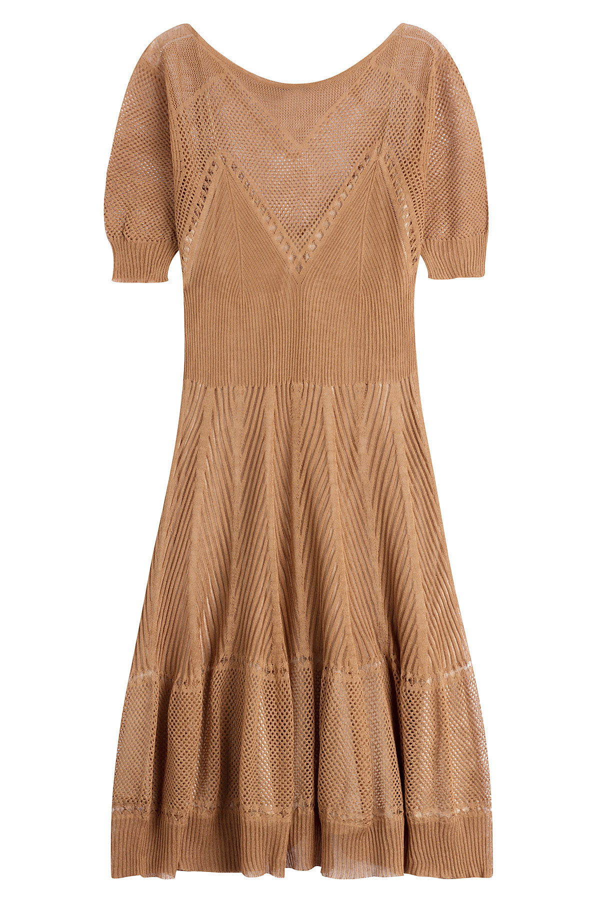 Alberta Ferretti - Knitted Linen-Silk Dress