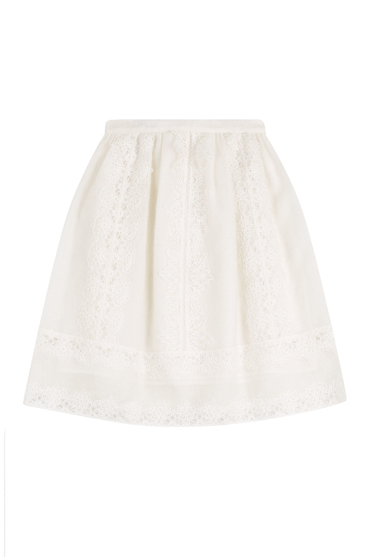 Mohair and Silk Embroidered Skirt by Alberta Ferretti