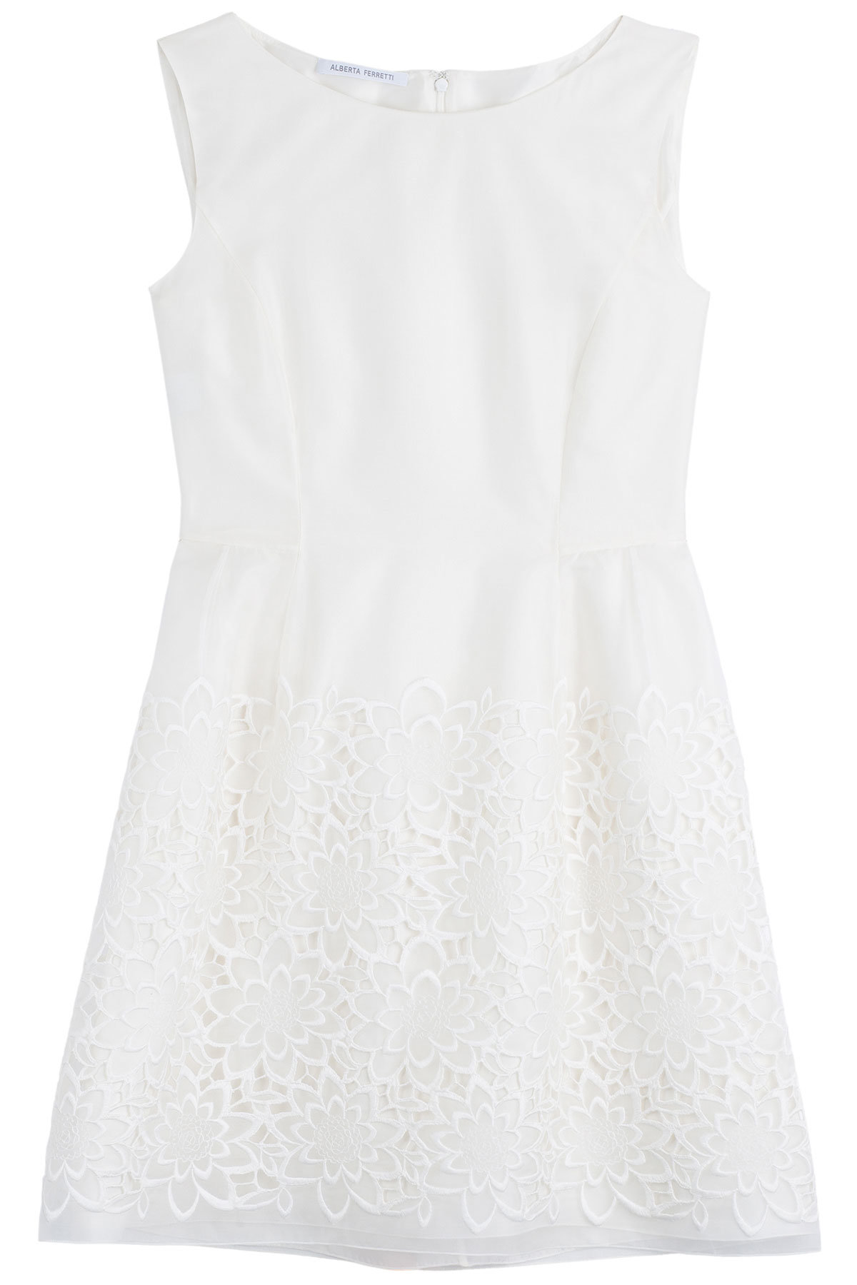 Silk-Cotton Dress by Alberta Ferretti