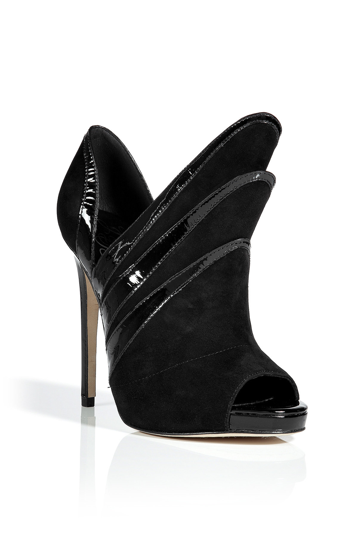 Alejandro Ingelmo - Black Suede Triple Layered Booties