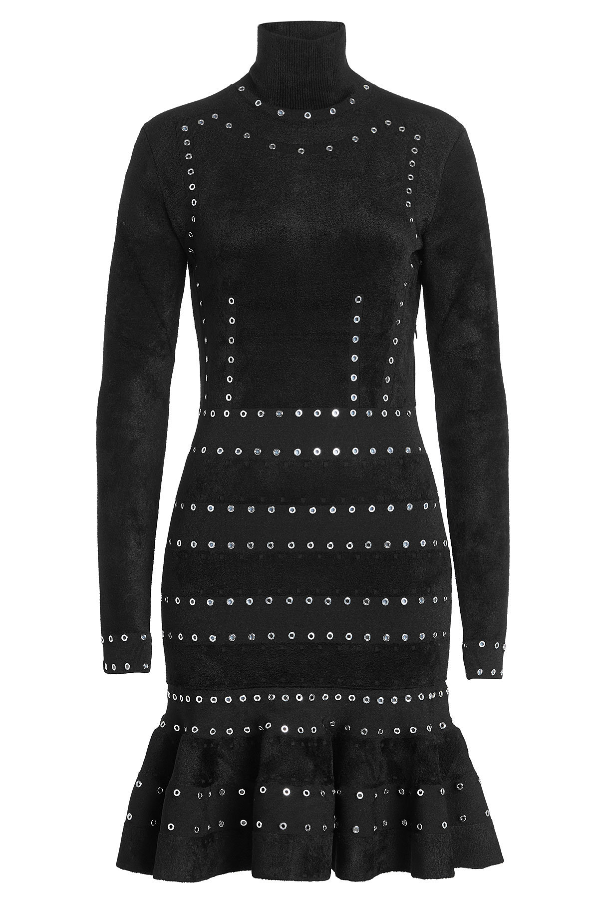 Alexander McQueen - Embellished Dress with Ruffled Hem