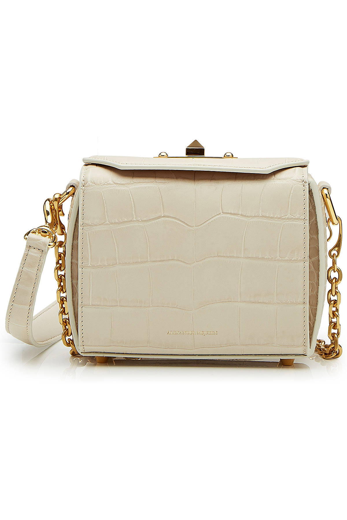Alexander McQueen - Embossed Leather Box Bag 16