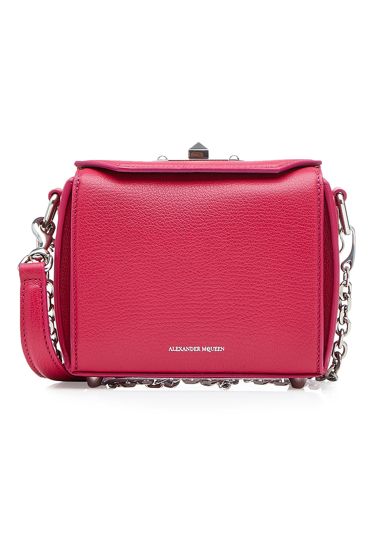 Leather Box Bag 19 by Alexander McQueen
