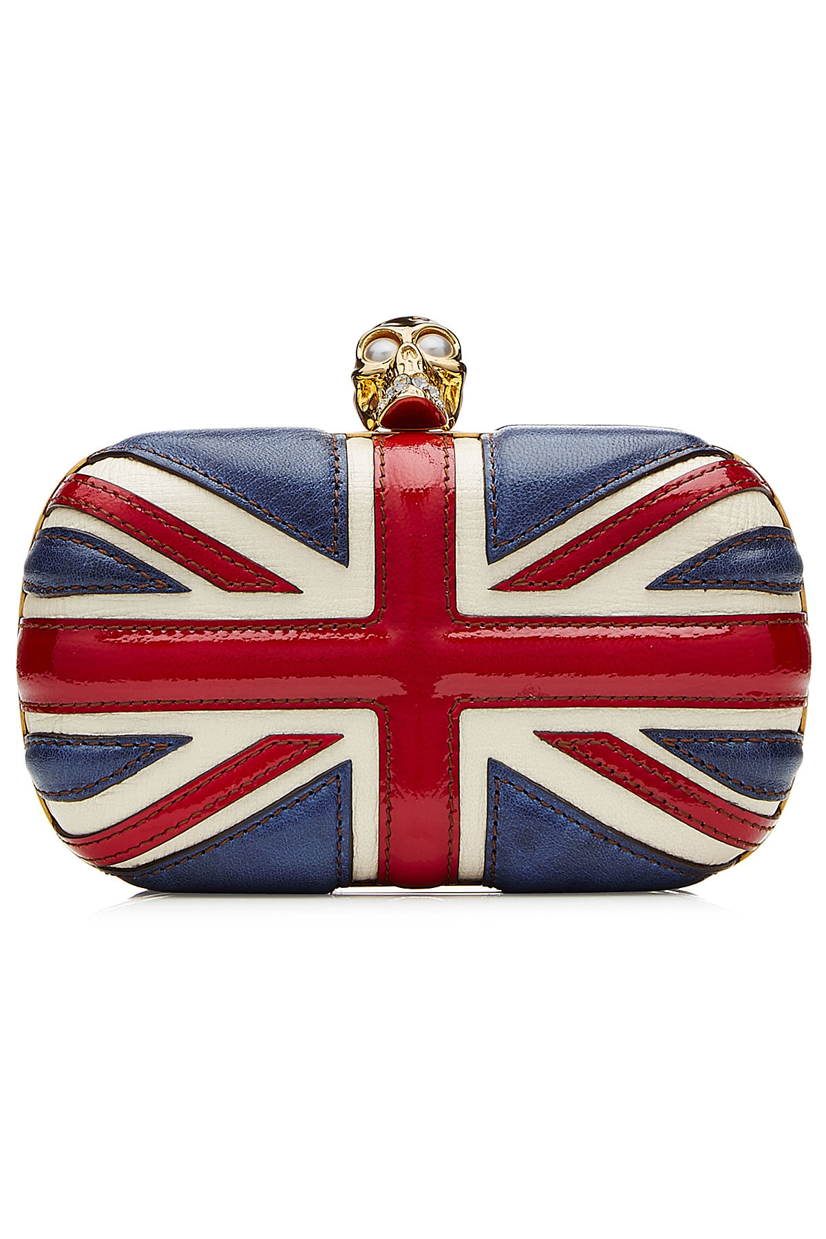 Leather Box Clutch by Alexander McQueen