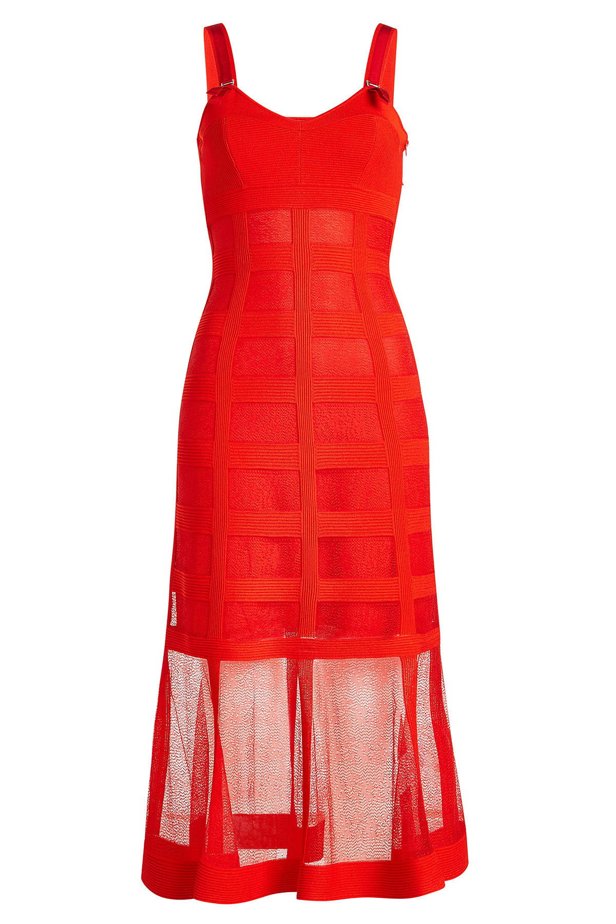 Alexander McQueen - Silk Dress with Sheer Skirt