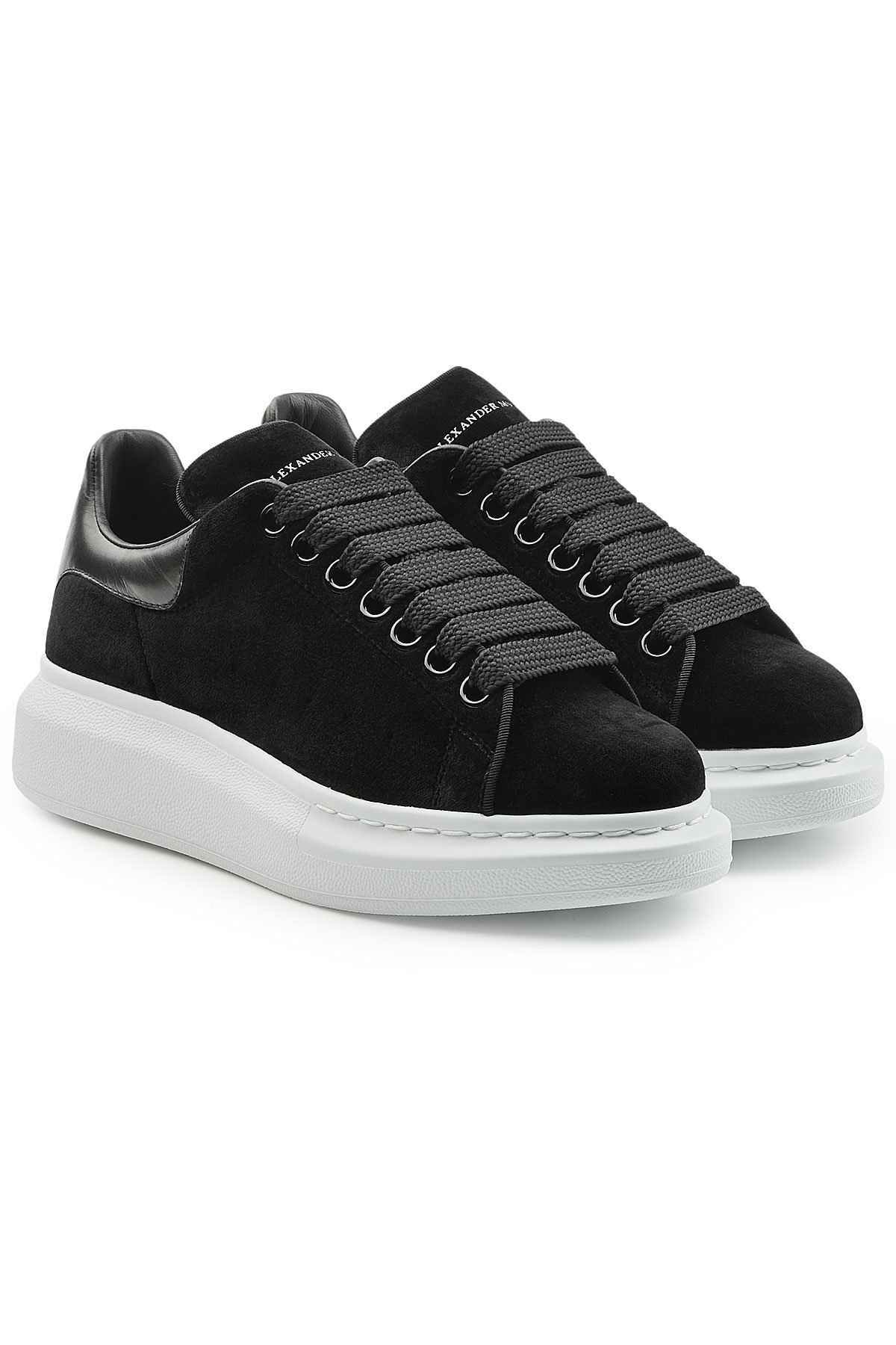 Alexander McQueen - Velvet Sneakers with Leather