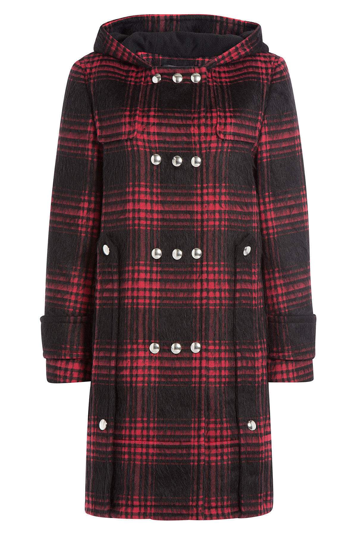 Check Print Duffle Coat by Alexander Wang