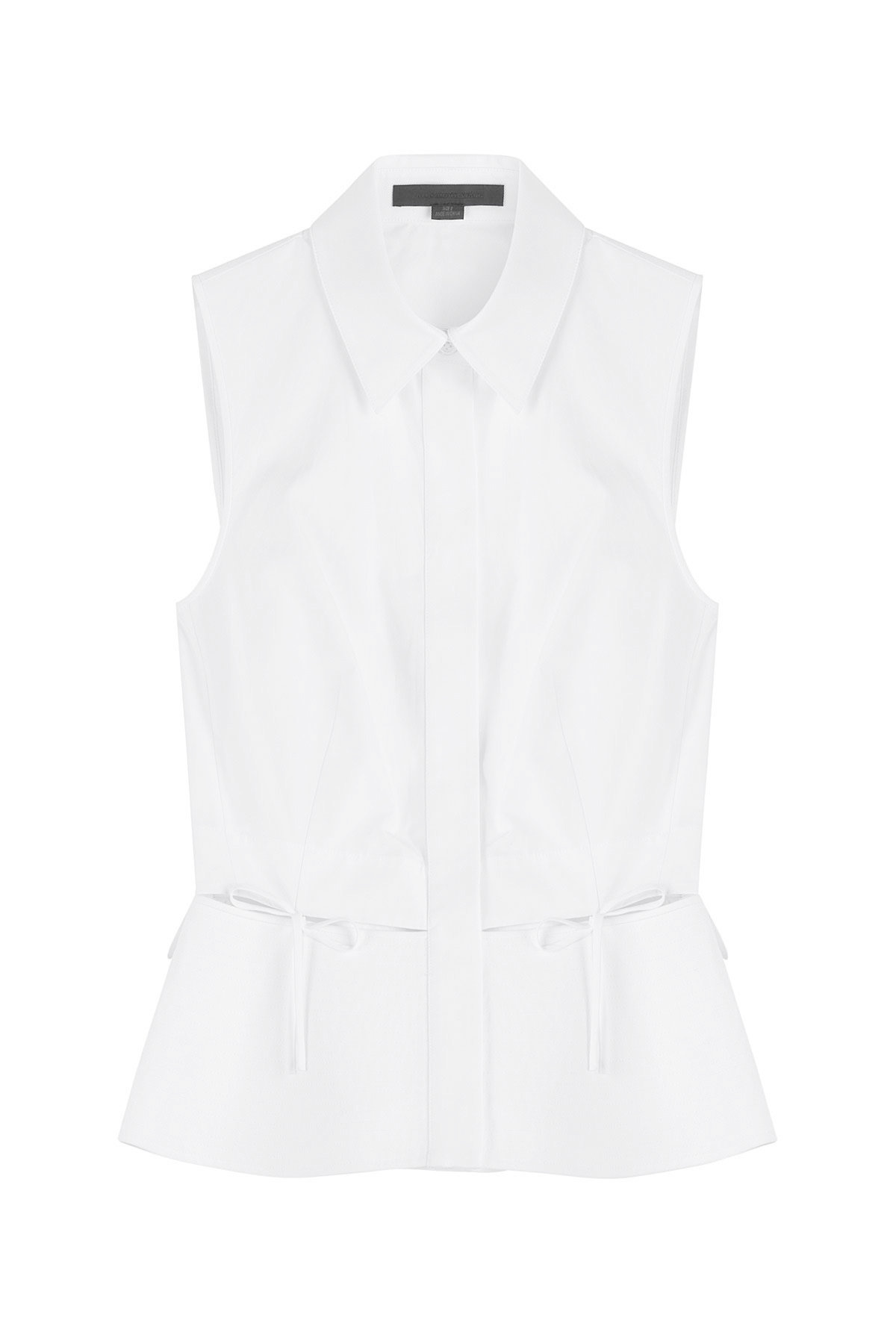 Alexander Wang - Cotton Sleeveless Shirt with Cutouts