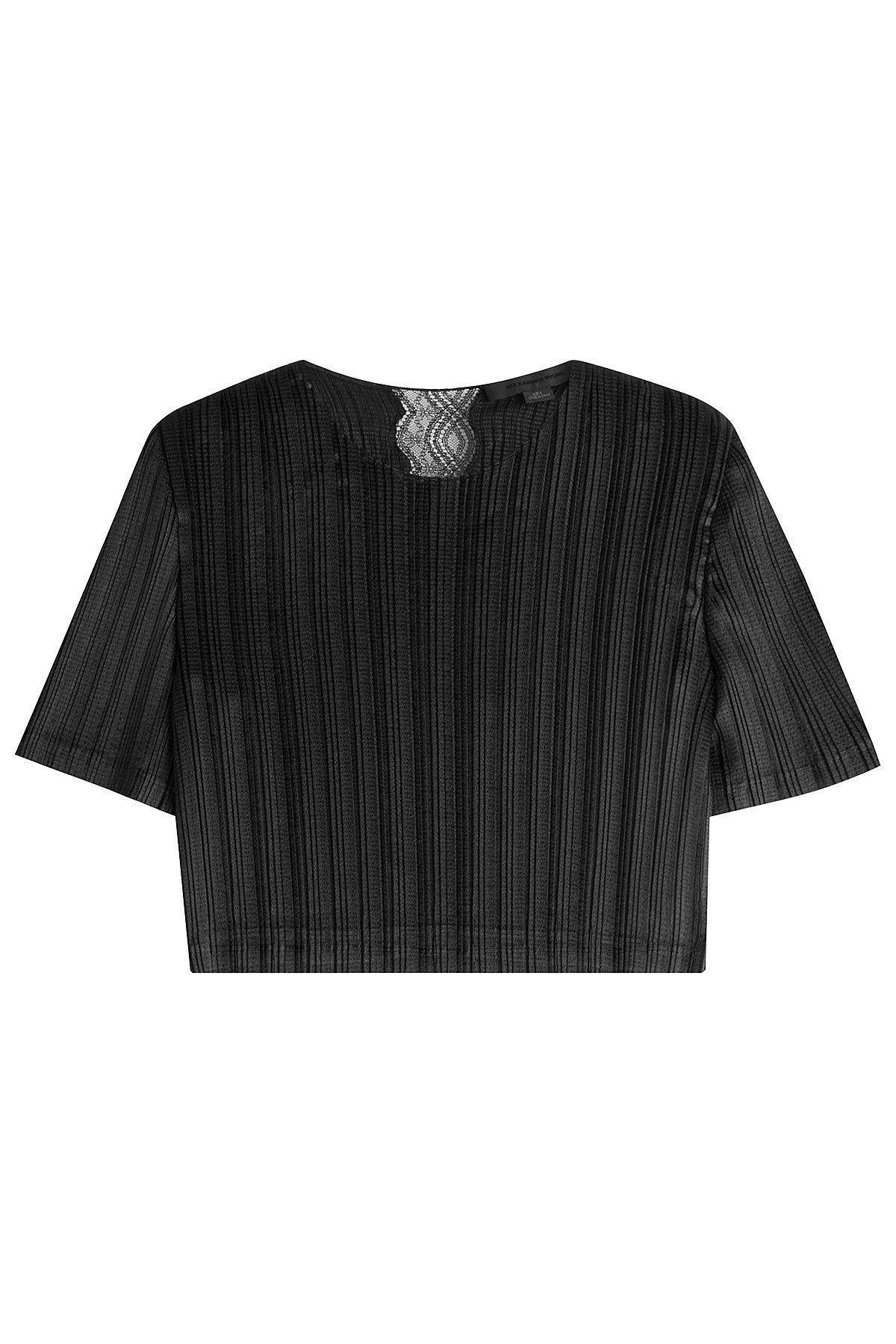 Alexander Wang - Cropped Top with Lace Insert