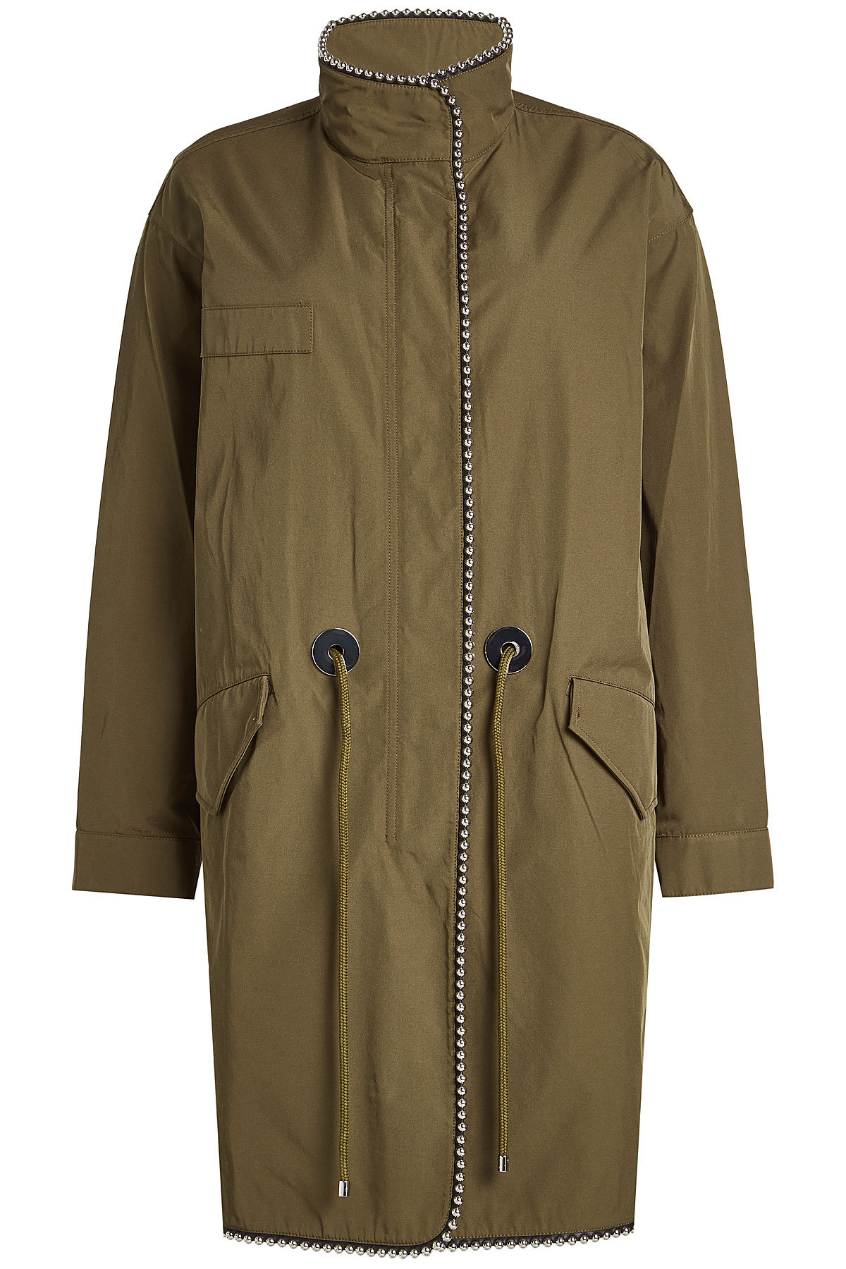 Alexander Wang - Embellished Parka with Cotton