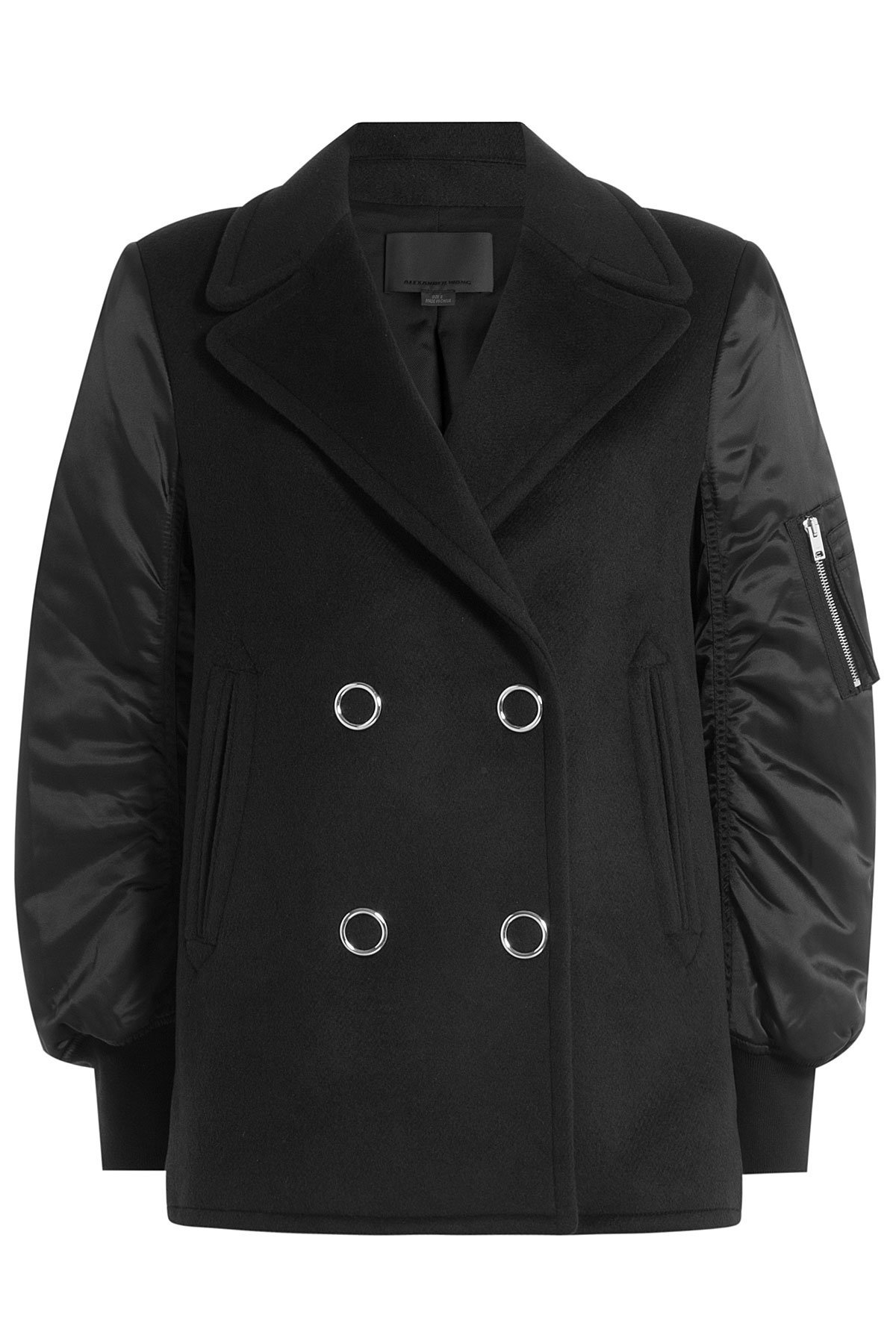 Pea Coat Bomber Jacket with Wool and Cashmere by Alexander Wang