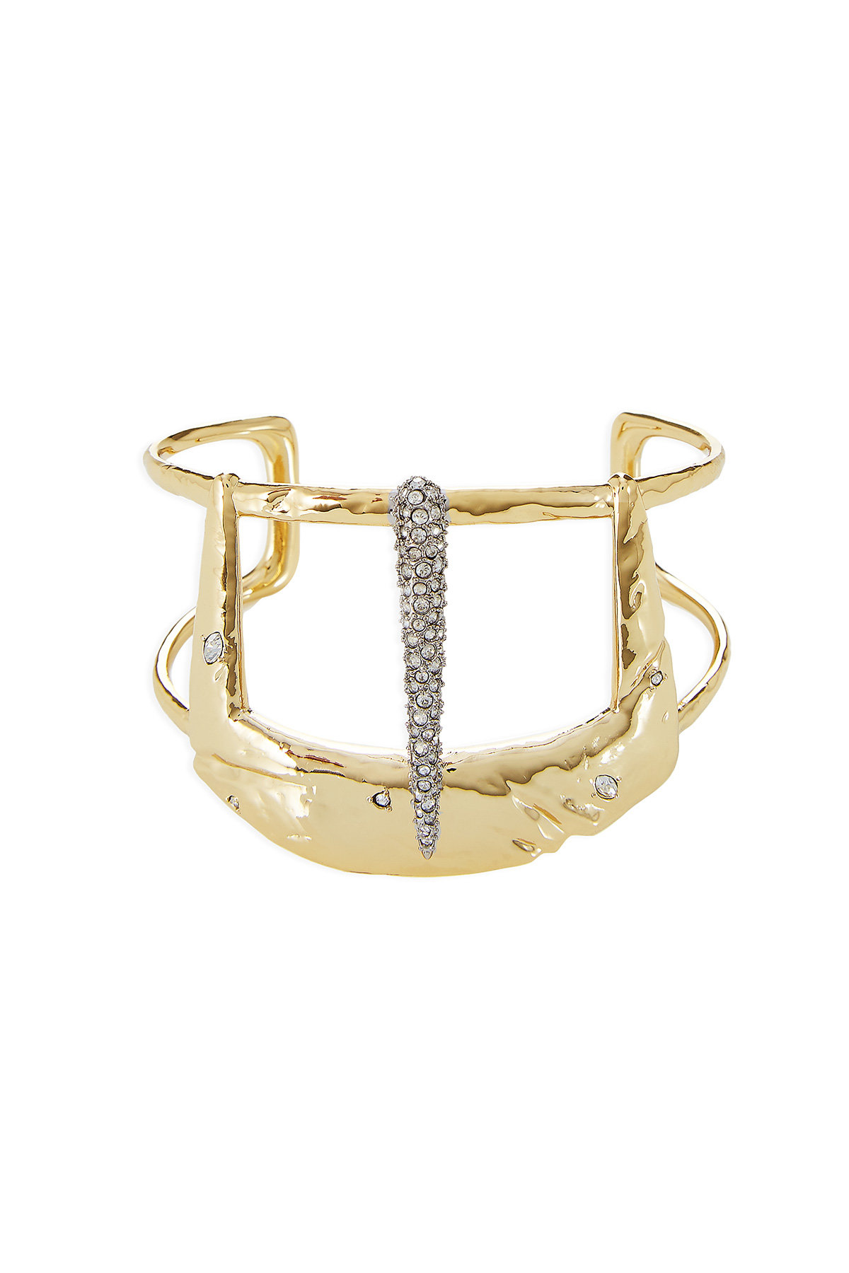 Alexis Bittar - 10kt Gold Cuff Bracelet with Crystals