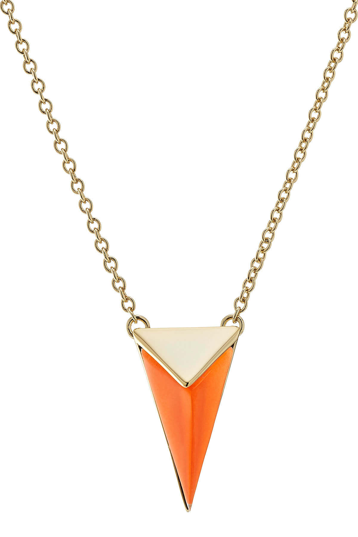Alexis Bittar - Gold-Plated Necklace with Lucite