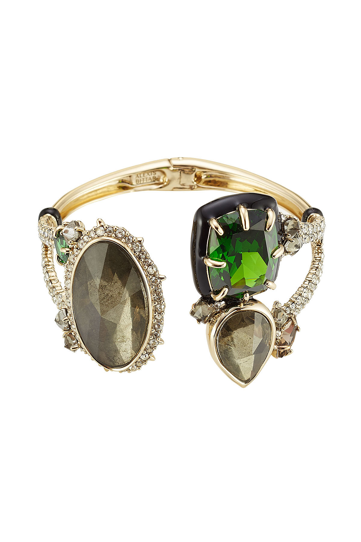 Alexis Bittar - Open Front Cuff with Crystals