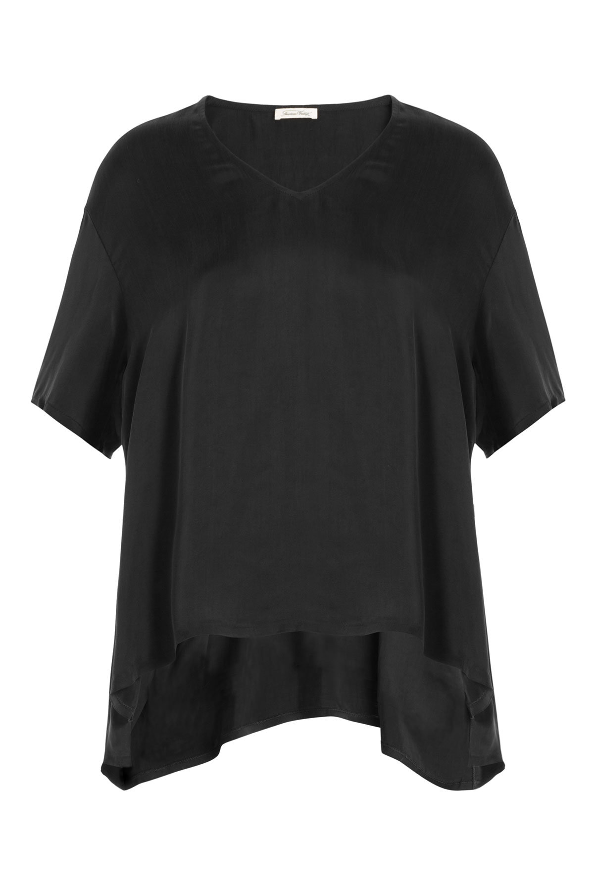 Draped Top with Asymmetric Hem by American Vintage