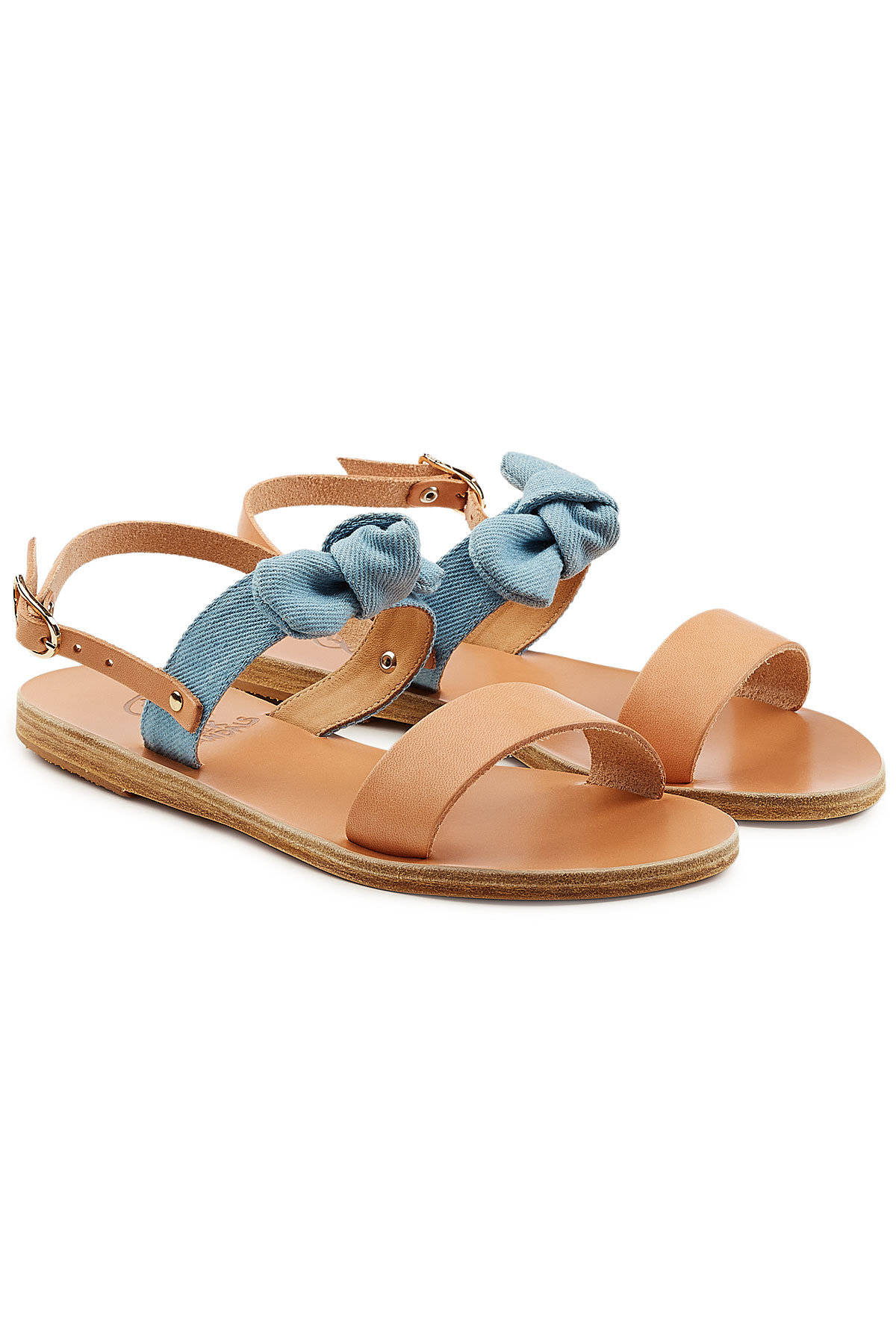 Ancient Greek Sandals - Clio Bow Leather Sandals