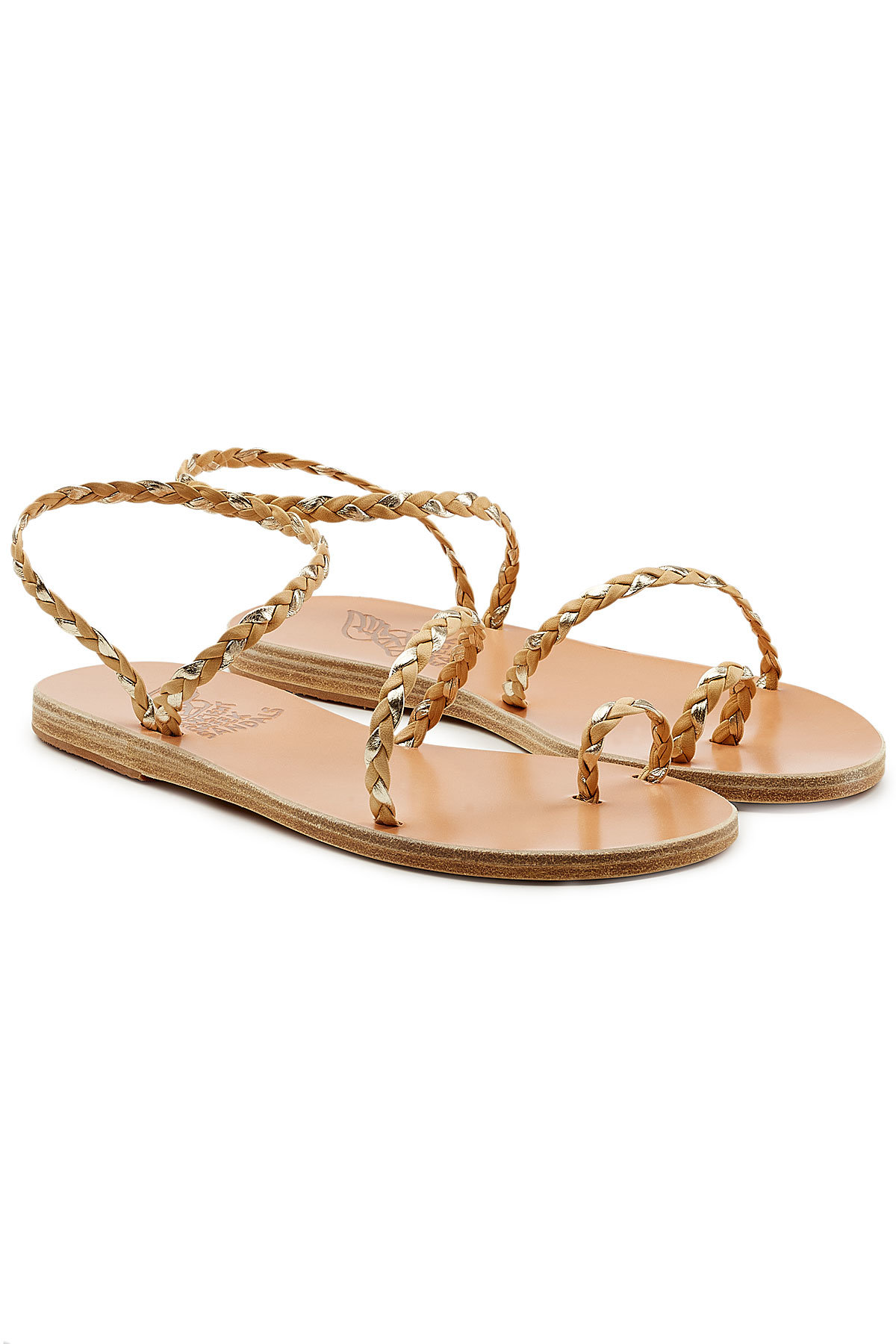 Ancient Greek Sandals - Eleftheria Woven Leather Sandals