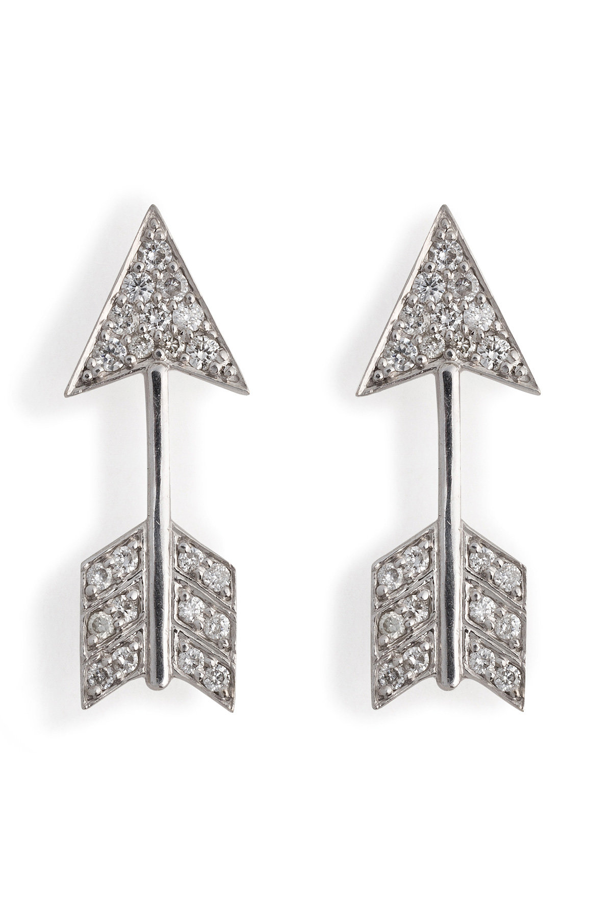 Anita Ko Jewelry - 18kt White Gold Starbust Necklace with Diamonds