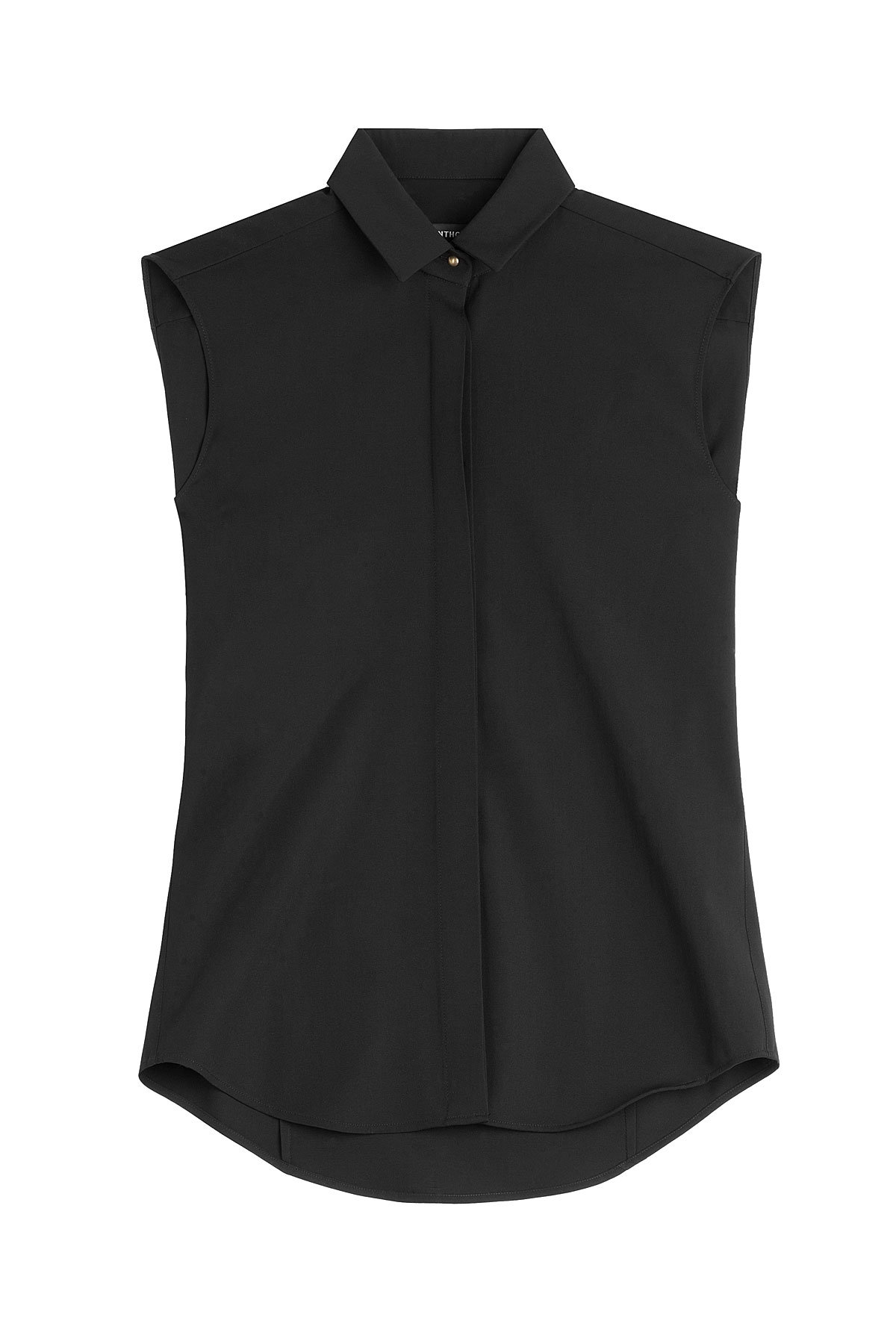 Virgin Wool Sleeveless Shirt by Anthony Vaccarello