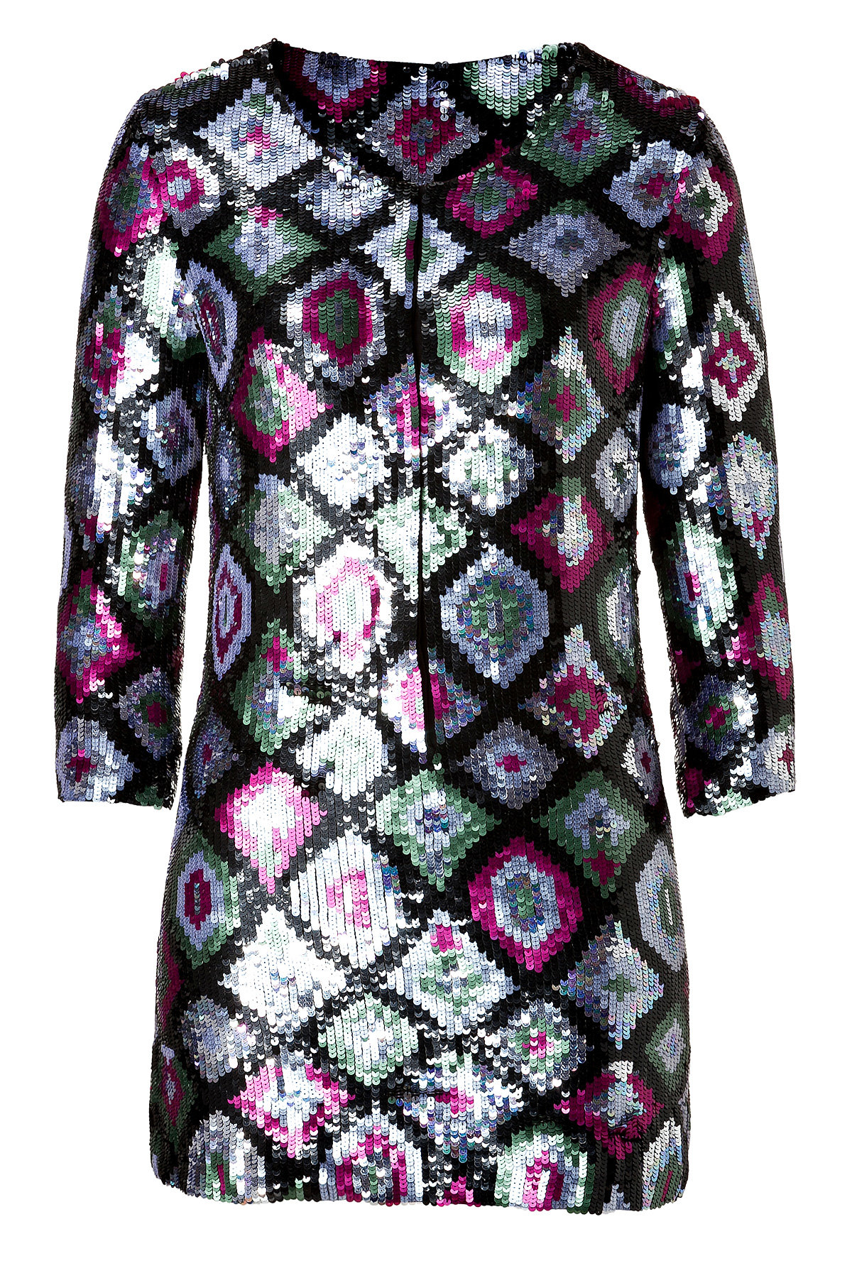 Sequined Tunic in Khaki by Antik Batik