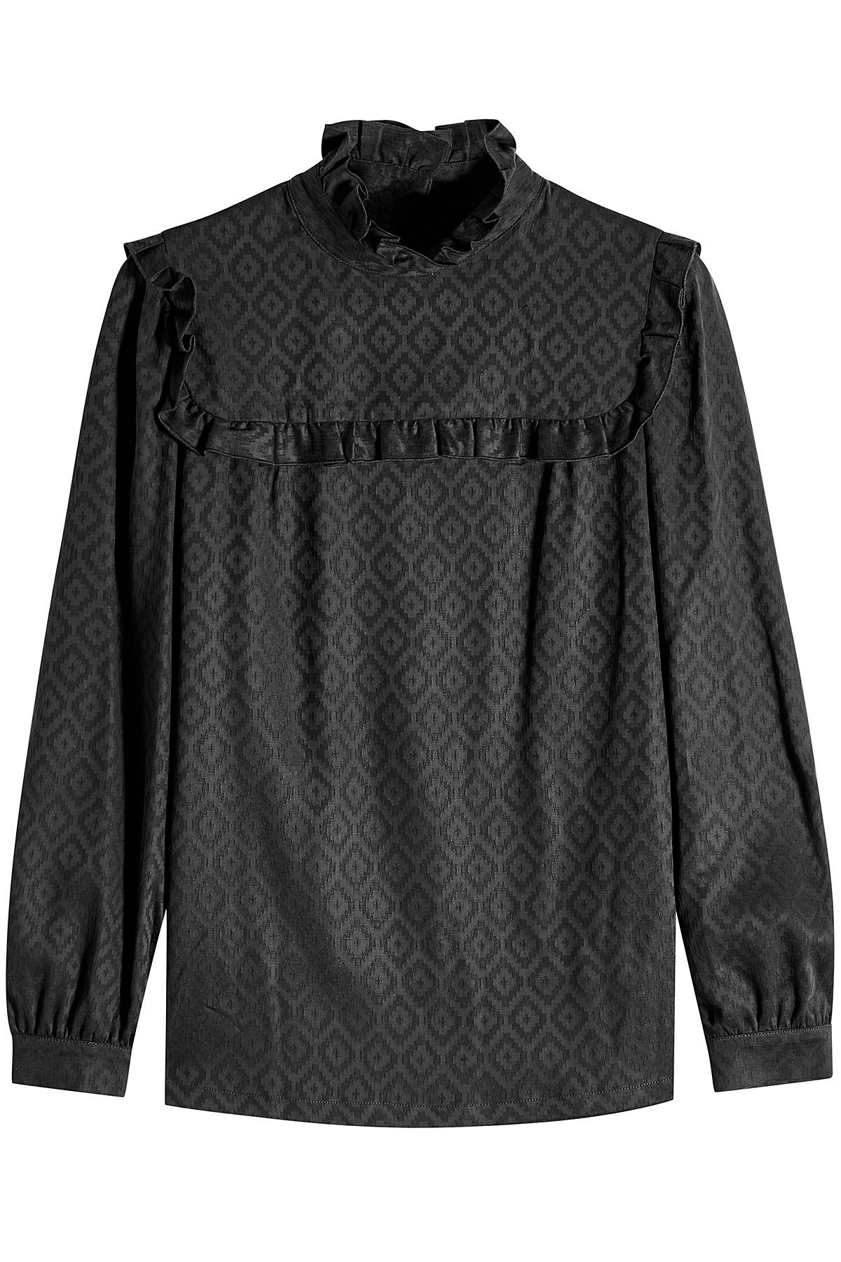 A.P.C. - High-Neck Jacquard Blouse