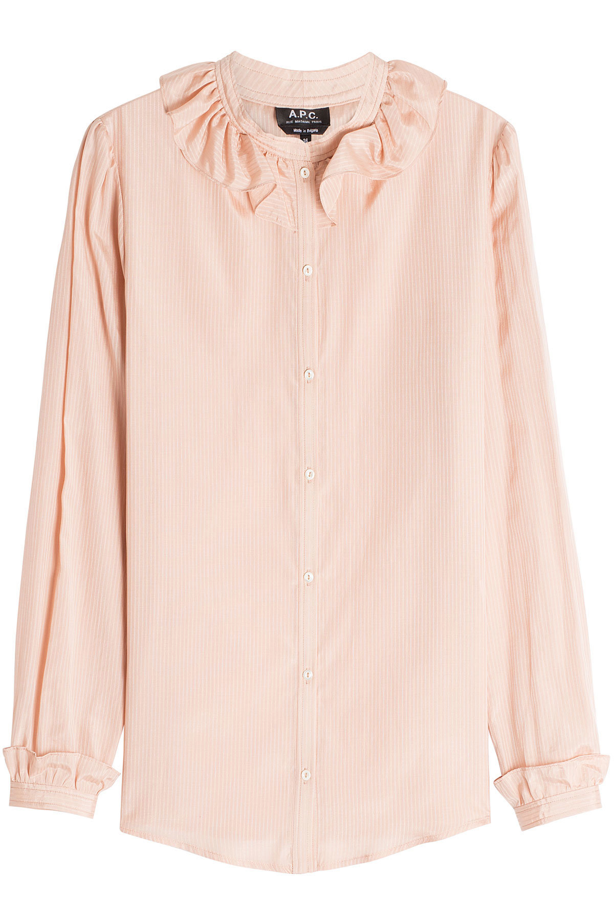 A.P.C. - Josephine Striped Cotton-Silk Blouse