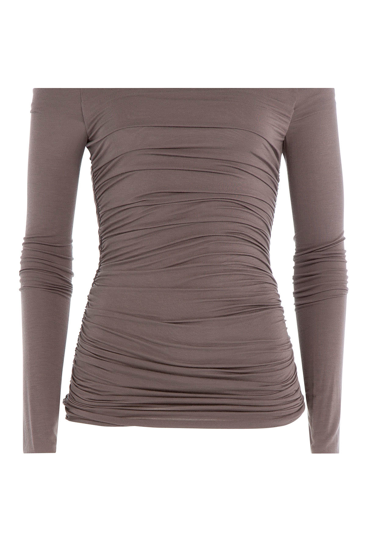 Bailey 44 - Draped Jersey Top with Bardot Shoulders