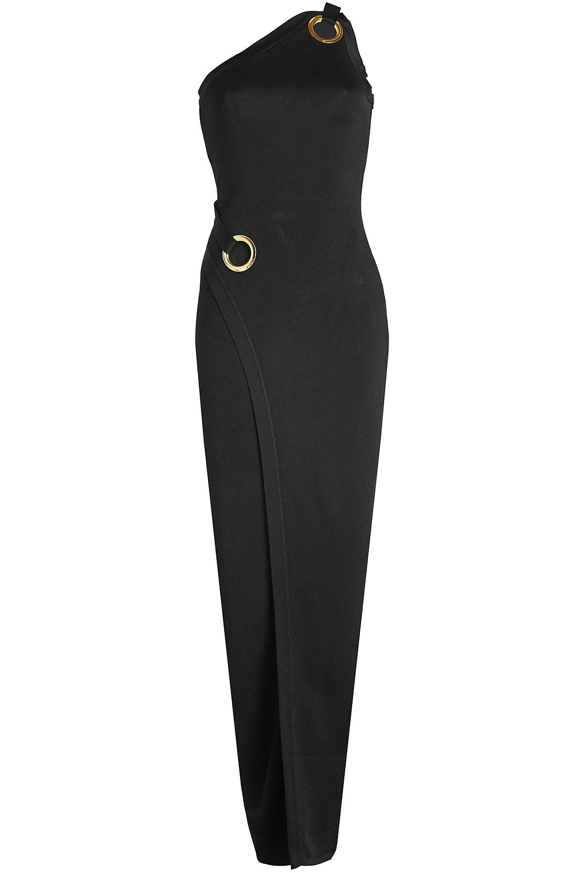 Balmain - Asymmetric Dress with Eyelets