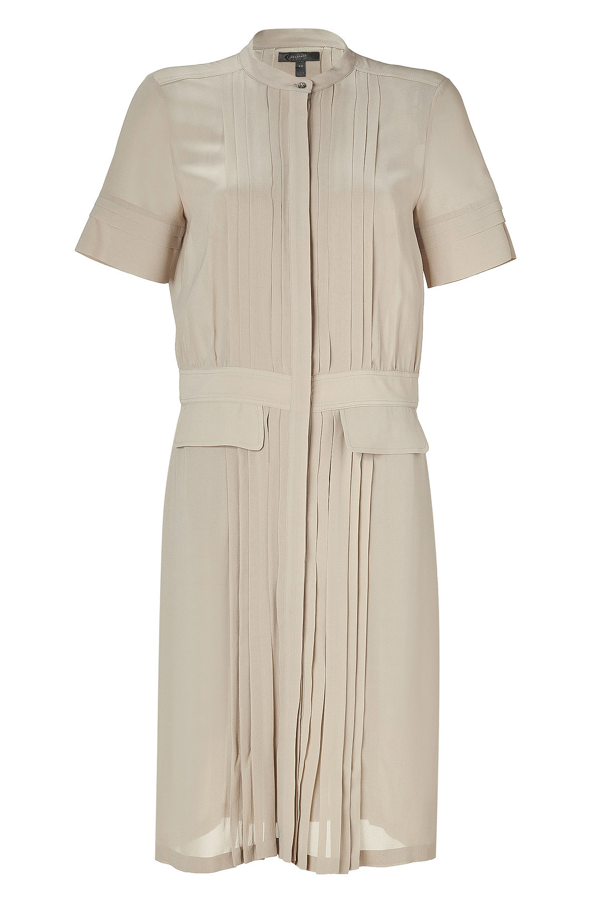 Belstaff - Light Khaki Silk Seaford Shirtdress