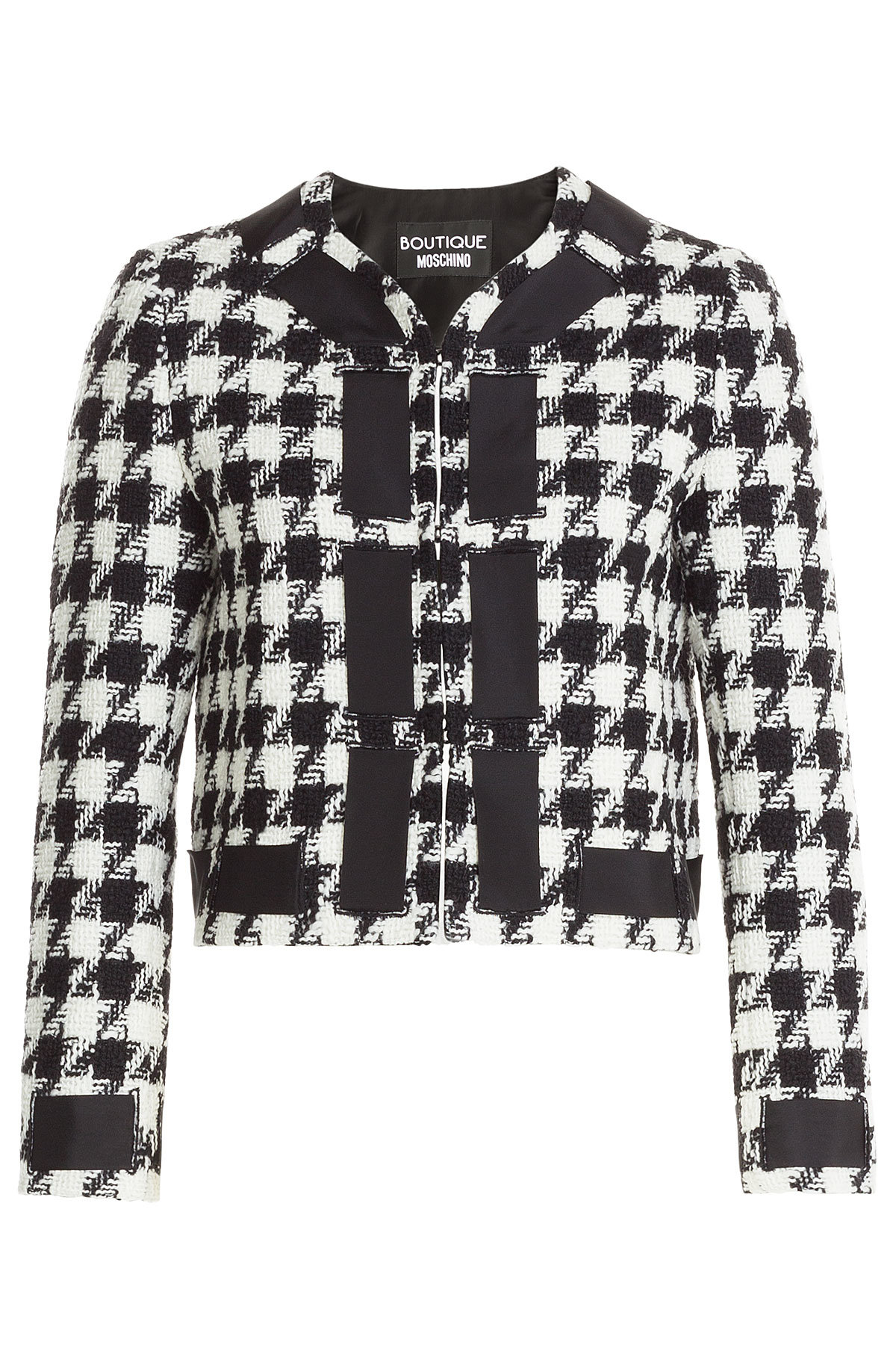 Dogstooth Bouclé Jacket by Boutique Moschino