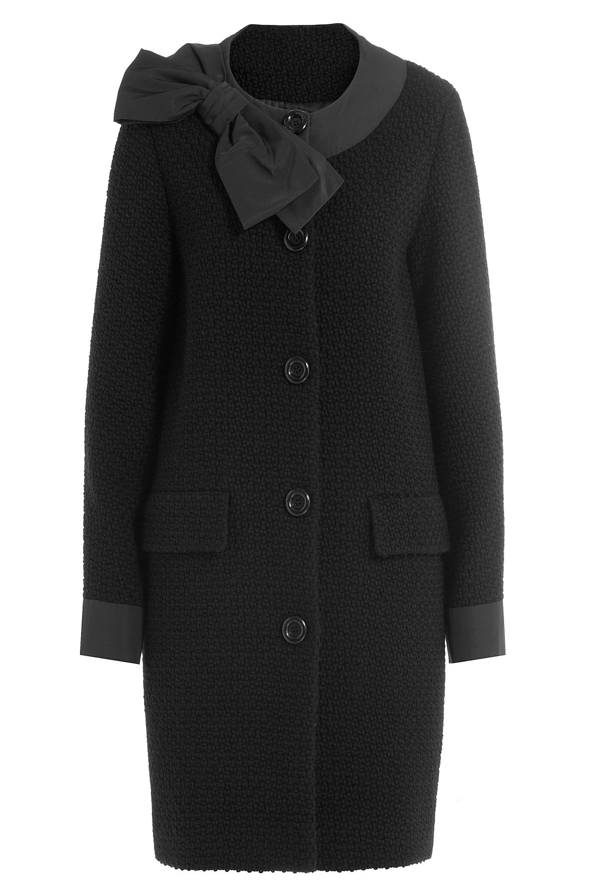 Boutique Moschino - Wool Coat with Bow